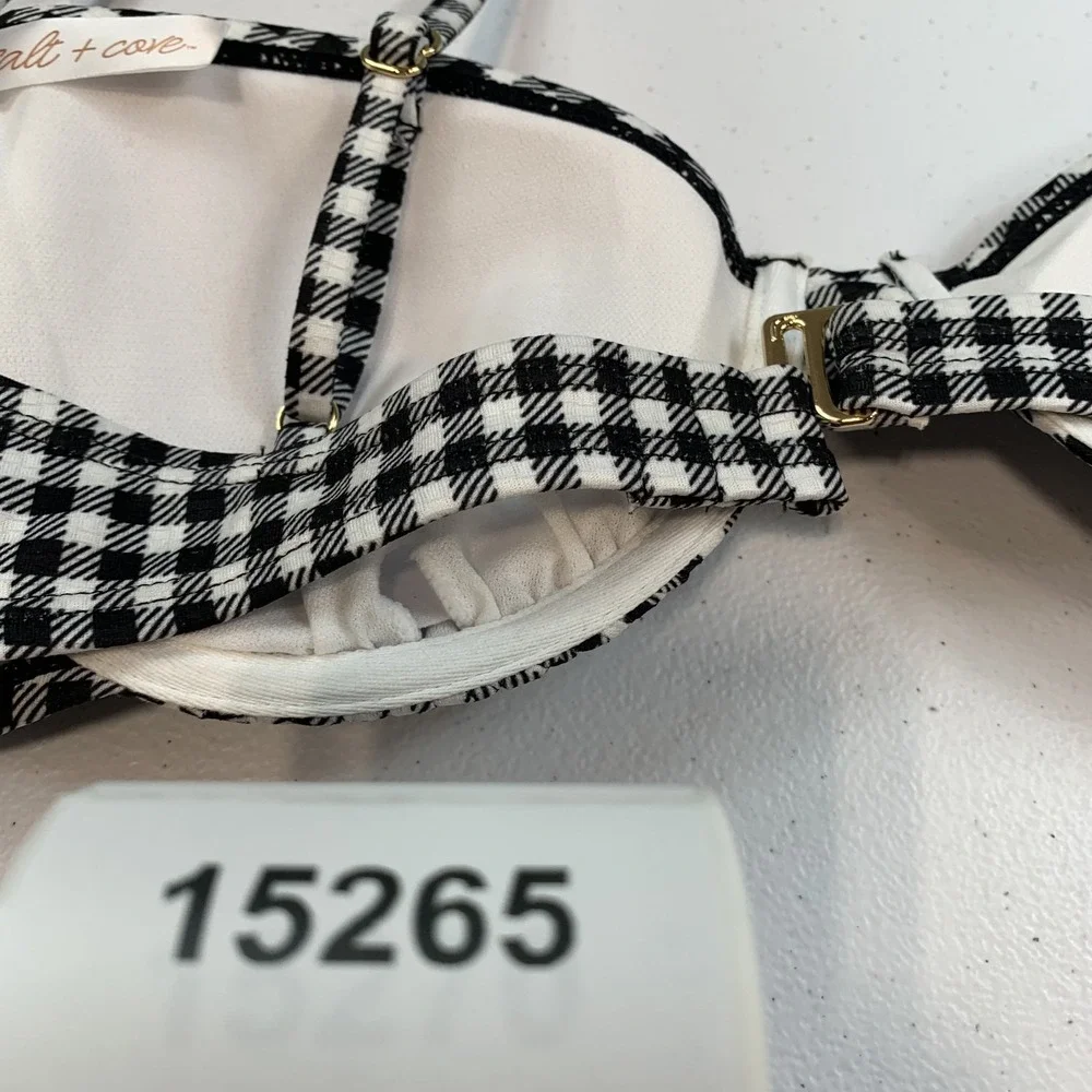 Salt & Cove top plaid underwire